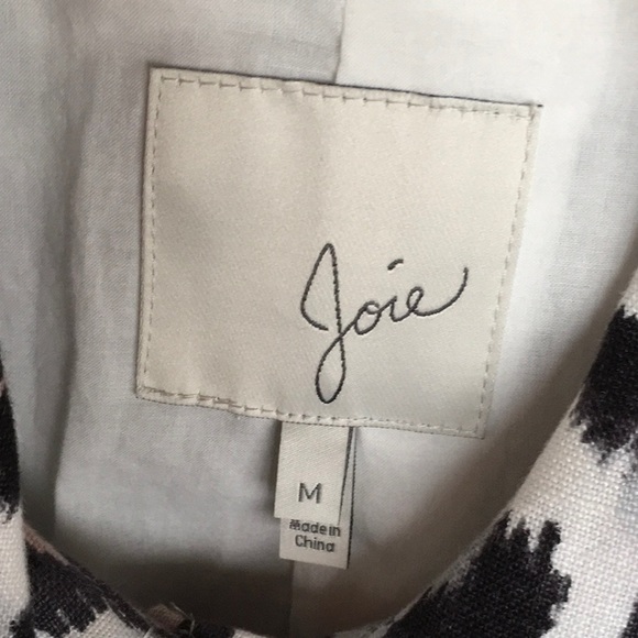 EUC Joie Lined Linen Leopard Coat - Picture 4 of 6